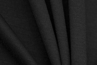 Трикотаж "Grange" BLACK 1# (2,38м/кг), 280 гр/м2, шир.150 см, цвет чёрно-серый - купить в Стерлитамаке. Цена 861.22 руб.