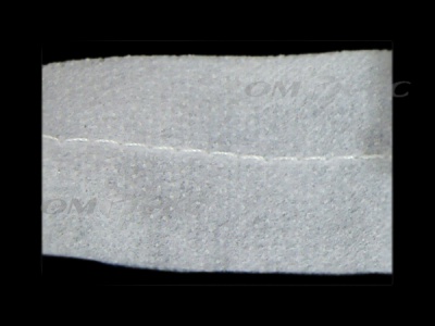 WS7225-прокладочная лента усиленная швом для подгиба 30мм-белая (50м) - купить в Стерлитамаке. Цена: 16.71 руб.