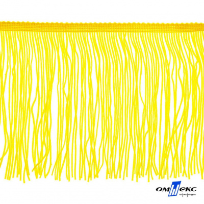 Бахрома для одежды (вискоза), шир.15 см, (упак.10 ярд), цв. 34 - жёлтый - купить в Стерлитамаке. Цена: 617.40 руб.