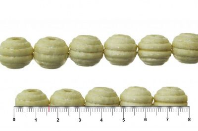 0309-Бусины деревянные "ОмТекс", 16 мм, упак.50+/-3шт, цв.035-белый - купить в Стерлитамаке. Цена: 62.22 руб.