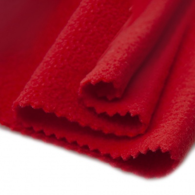 Флис DTY 18-1763, 180 г/м2, шир. 150 см, цвет красный - купить в Стерлитамаке. Цена 646.04 руб.