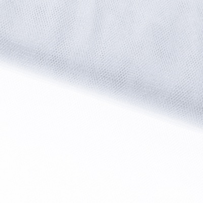Трикотажное полотно Тюль Кристалл, 100% полиэфир, 16-01/белый, 15гр/м2, шир.160см. - купить в Стерлитамаке. Цена 129.70 руб.