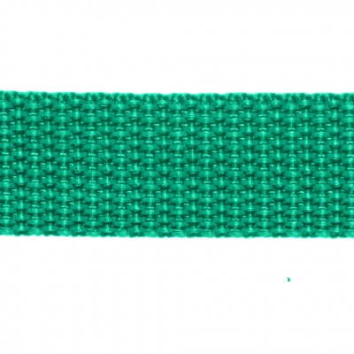 Стропа текстильная, шир. 25 мм (в нам. 50+/-1 ярд), цвет яр.зелёный - купить в Стерлитамаке. Цена: 397.52 руб.