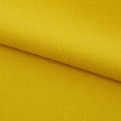 Креп стрейч Амузен 14-0756, 85 гр/м2, шир.150см, цвет жёлтый - купить в Стерлитамаке. Цена 194.07 руб.