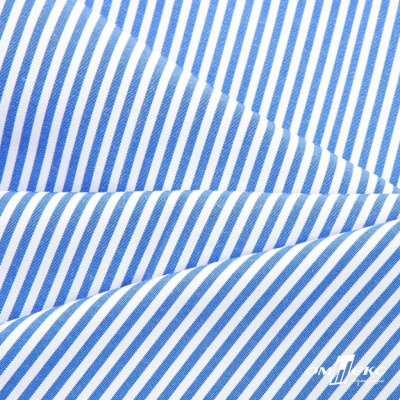 Ткань сорочечная Полоска Кенди, 115 г/м2, 58% пэ,42% хл, шир.150 см, цв.3-синий, (арт.110) - купить в Стерлитамаке. Цена 306.69 руб.