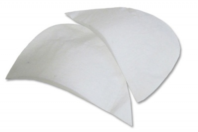 Плечевые накладки И-8 НЦ, составные, цвет белый - купить в Стерлитамаке. Цена: 47.27 руб.