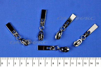 Слайдер декоративный, металлический №1/спираль Т7/никель - купить в Стерлитамаке. Цена: 6.29 руб.