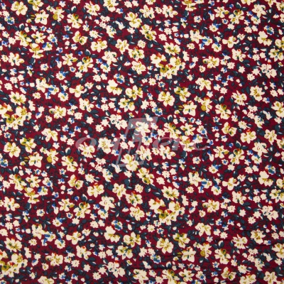 Плательная ткань "Софи" 5.1, 75 гр/м2, шир.150 см, принт растительный - купить в Стерлитамаке. Цена 243.96 руб.