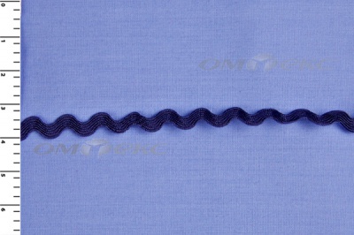 Тесьма плетеная "Вьюнчик"/т.синий - купить в Стерлитамаке. Цена: 48.03 руб.
