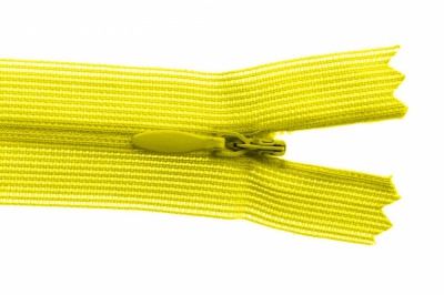 Молния потайная Т3 131, 20 см, капрон, цвет жёлтый - купить в Стерлитамаке. Цена: 5.12 руб.