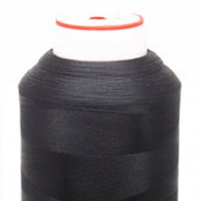 Нитки текстурированные некручёные, намот. 5 000 м, цвет чёрный - купить в Стерлитамаке. Цена: 70.43 руб.