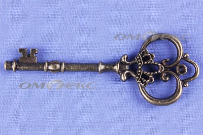 Декоративный элемент для творчества из металла "Ключ"8,5 см  - купить в Стерлитамаке. Цена: 26.93 руб.