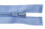Спиральная молния Т5 351, 40 см, автомат, цвет св.голубой - купить в Стерлитамаке. Цена: 13.03 руб.