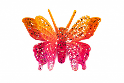 Бабочка декоративная пластиковая #10 - купить в Стерлитамаке. Цена: 7.09 руб.