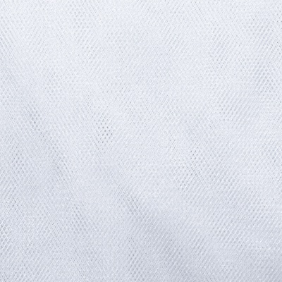 Трикотажное полотно Тюль Кристалл, 100% полиэфир, 16-01/белый, 15гр/м2, шир.160см. - купить в Стерлитамаке. Цена 129.70 руб.