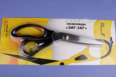 Ножницы ЗИГ-ЗАГ "MAXWELL" 230 мм - купить в Стерлитамаке. Цена: 1 041.25 руб.