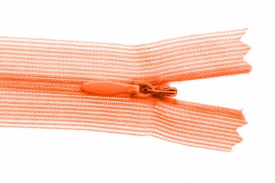 Молния потайная Т3 849, 50 см, капрон, цвет оранжевый - купить в Стерлитамаке. Цена: 8.87 руб.