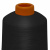 Нитки текстурированные кручёные, намот. 15 000 м, цвет чёрный - купить в Стерлитамаке. Цена: 237.24 руб.