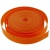 Стропа текстильная, шир. 25 мм (в нам. 50+/-1 ярд), цвет оранжевый - купить в Стерлитамаке. Цена: 409.94 руб.