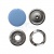 Кнопка рубашечная (закрытая) 9,5мм - эмаль, цв.182 - св.голубой - купить в Стерлитамаке. Цена: 5.74 руб.