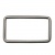 Рамка металлическая прямоугольная, 40 х 15 мм- тём.никель - купить в Стерлитамаке. Цена: 4.60 руб.
