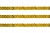 Пайетки "ОмТекс" на нитях, SILVER SHINING, 6 мм F / упак.91+/-1м, цв. 48 - золото - купить в Стерлитамаке. Цена: 356.19 руб.