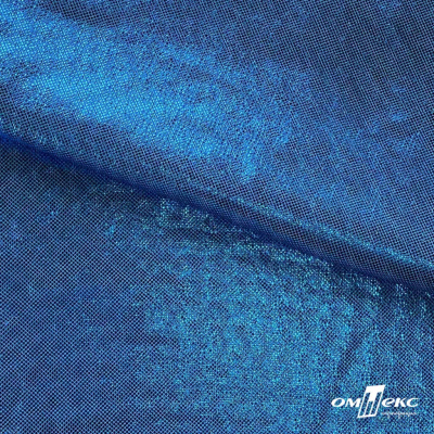 Трикотажное полотно голограмма, шир.140 см, #602 -голубой/голубой - купить в Стерлитамаке. Цена 385.88 руб.