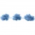 Тесьма плетеная "Рюш", упак. 9,14 м, цвет голубой - купить в Стерлитамаке. Цена: 45.87 руб.