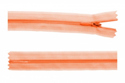 Молния потайная Т3 849, 20 см, капрон, цвет оранжевый - купить в Стерлитамаке. Цена: 5.12 руб.