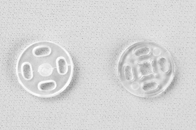 Кнопки пришивные пластиковые 11,5 мм, блистер 24шт, цв.-прозрачные - купить в Стерлитамаке. Цена: 59.44 руб.