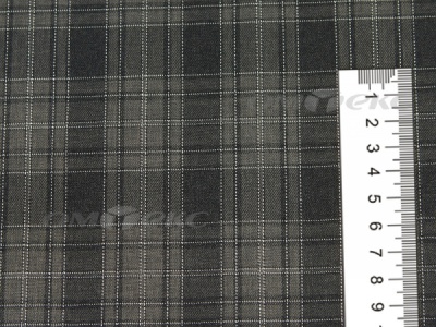 Ткань костюмная клетка 25235 2004, 185 гр/м2, шир.150см, цвет серый/бел - купить в Стерлитамаке. Цена 