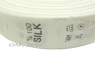 Состав и уход за тк.100% Silk (1000 шт) - купить в Стерлитамаке. Цена: 520.46 руб.
