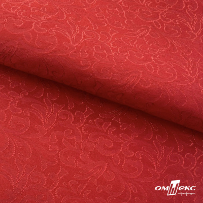 Ткань жаккард королевский, 100% полиэстр 180 г/м 2, шир.150 см, цв-красный - купить в Стерлитамаке. Цена 293.39 руб.