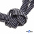 Шнурки #107-07, плоские 130 см, двухцветные цв.серый/чёрный - купить в Стерлитамаке. Цена: 23.03 руб.